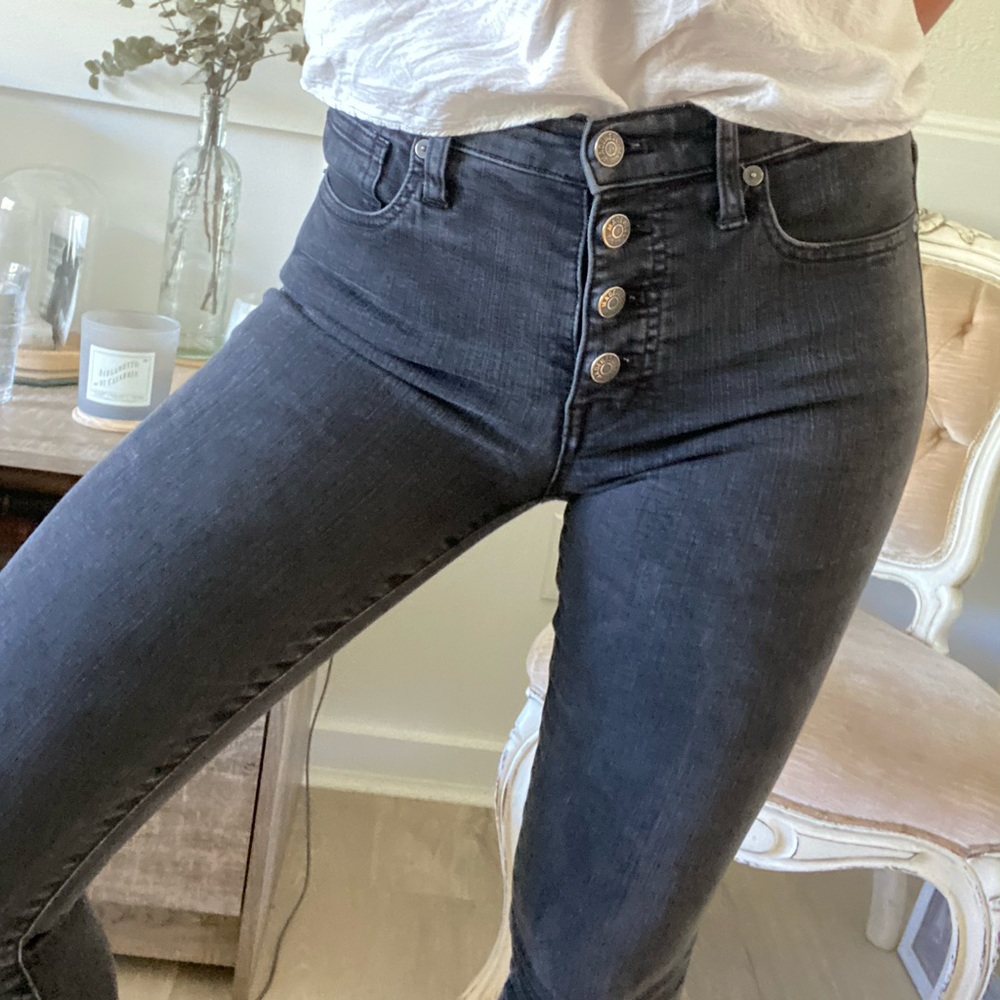 Madewell 9” high rise skinny size 26 black denim